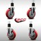 Service Caster 5'' SS Red Poly Wheel Swivel 1-7/8'' Expanding Stem Caster Set 2 Brakes, 4PK SCC-SSEX20S514-PPUB-RED-2-TLB-2-178 - alternate 4